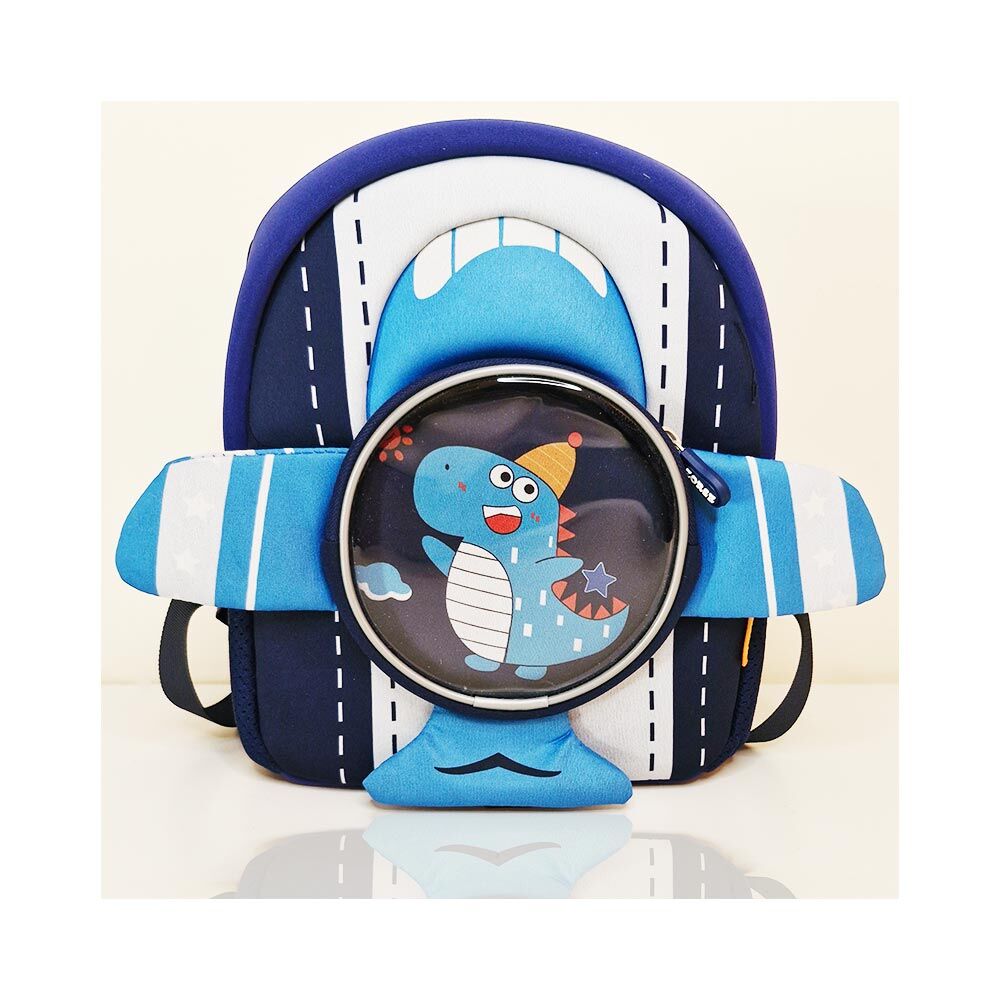 Blue-Zorse-Dino-in-Airplane-Backpack-Small